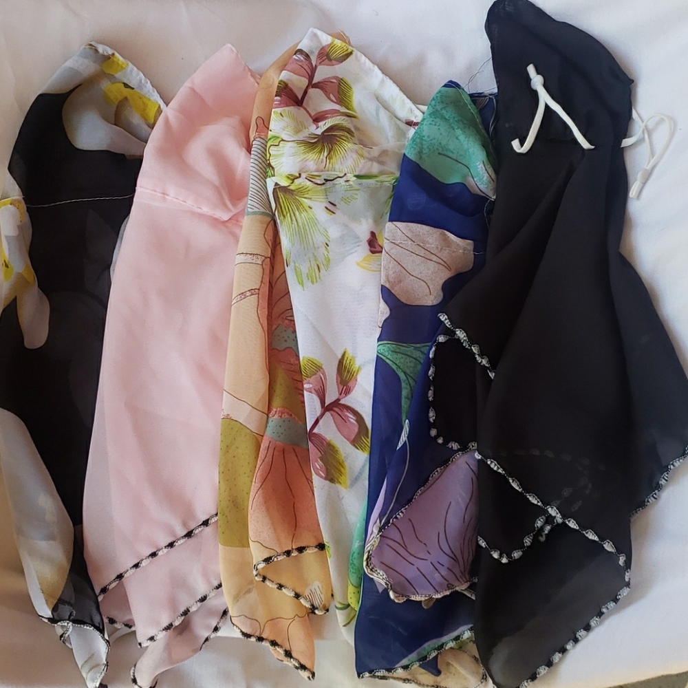 SOLD 6 bundle beautiful scarf masks SOLD